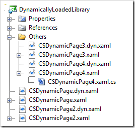 File structure of the sample application.