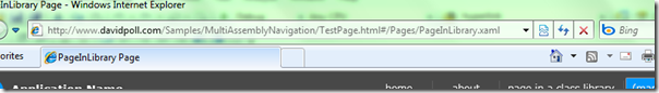 http://www.davidpoll.com/Samples/MultiAssemblyNavigation/TestPage.html#/Pages/PageInLibrary.xaml